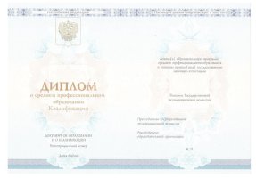 Диплом техникума 2014-2020 в Новокуйбышевске